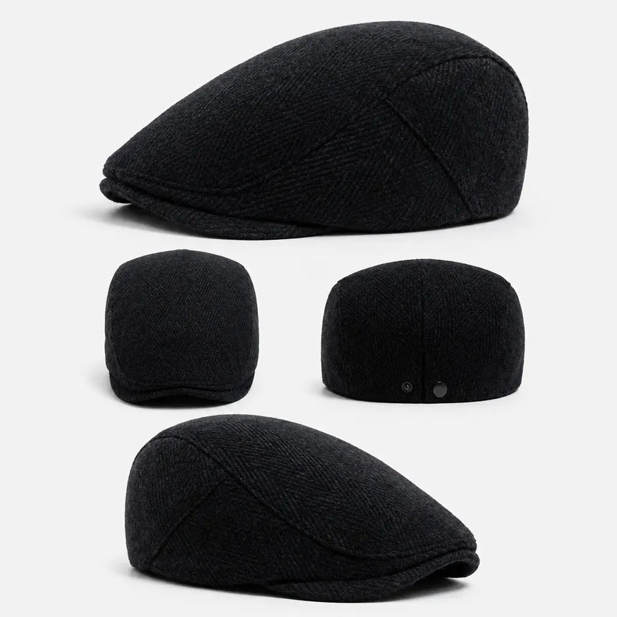 La boîte à chapeaux Beret Chevron - Grand Format Chaud pour Homme et Femme