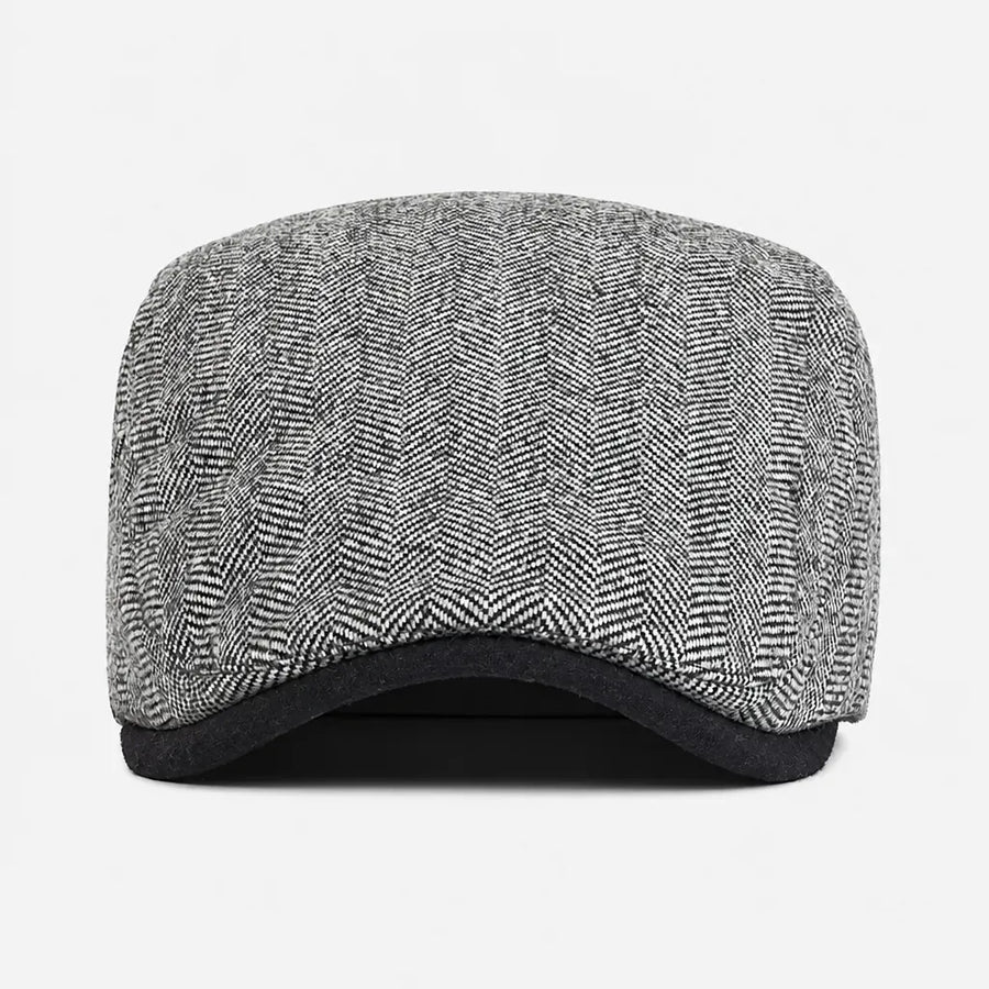 La boîte à chapeaux Casquette Gavroche Homme - Chevrons Vintage et Rayures Ajustable
