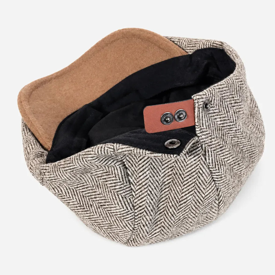 La boîte à chapeaux Casquette Gavroche Homme - Chevrons Vintage et Rayures Ajustable