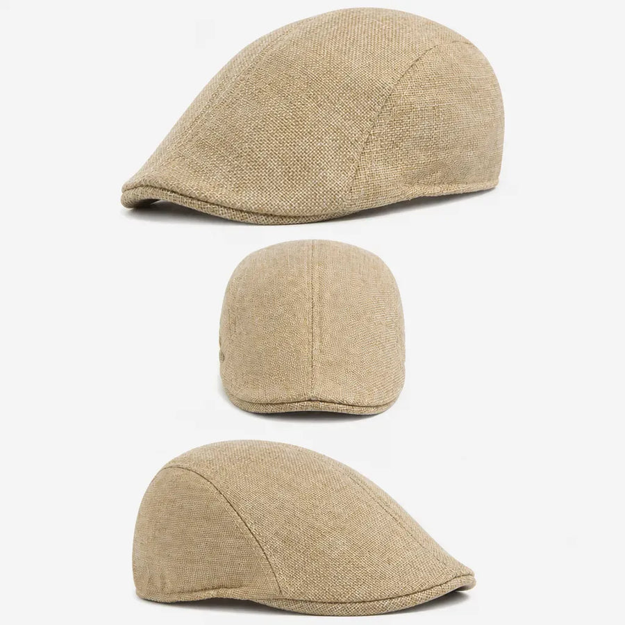 La boîte à chapeaux Casquette Gavroche Lin - Cabbie Respirante pour l'Ete