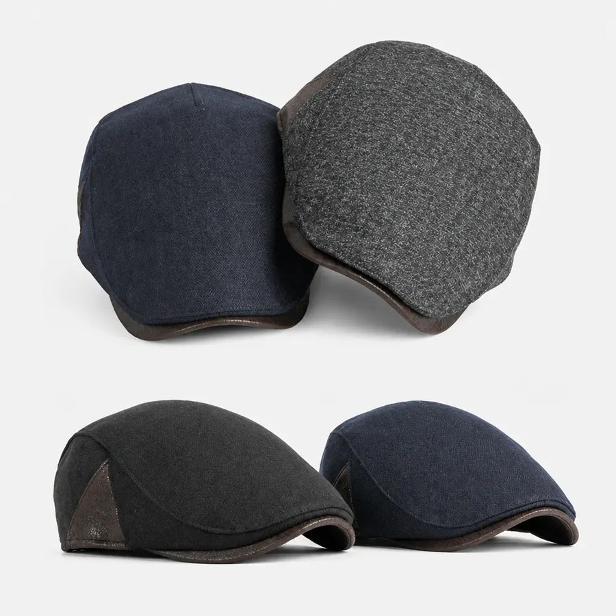 La boîte à chapeaux Casquette Homme Gavroche - en Laine Epaisse et Chaude pour l'Hiver