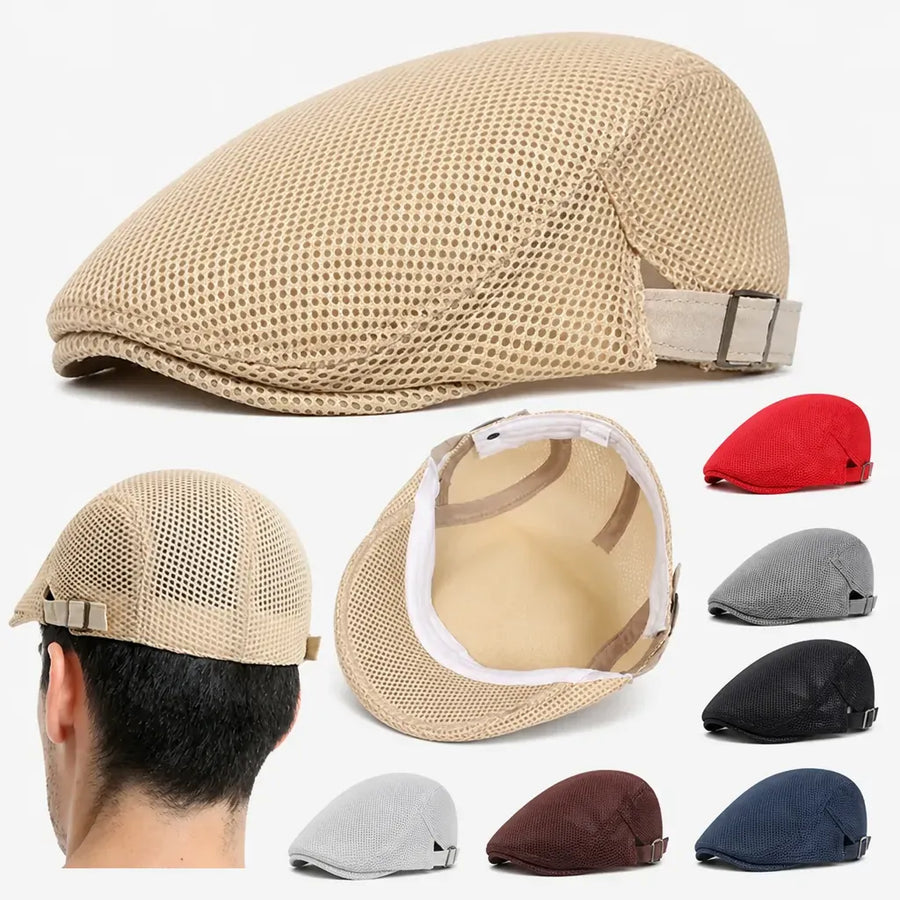 La boîte à chapeaux Casquette Homme Irlandaise - Maille Respirante pour l'Ete