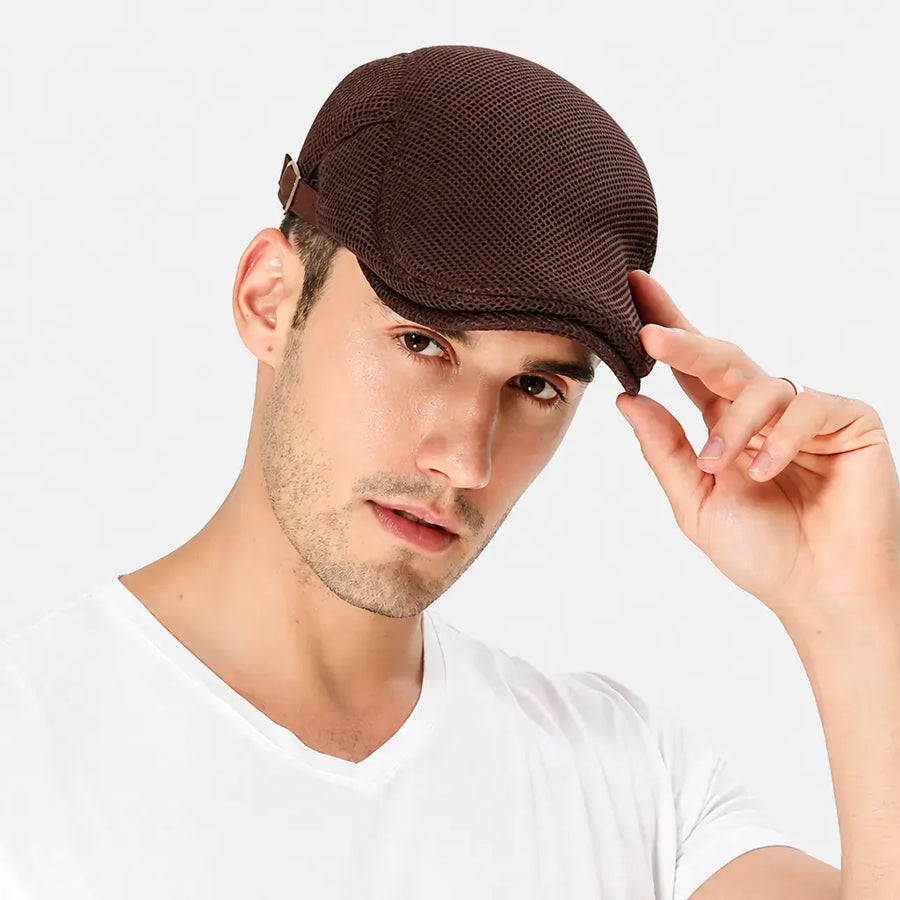 La boîte à chapeaux Casquette Homme Irlandaise - Maille Respirante pour l'Ete
