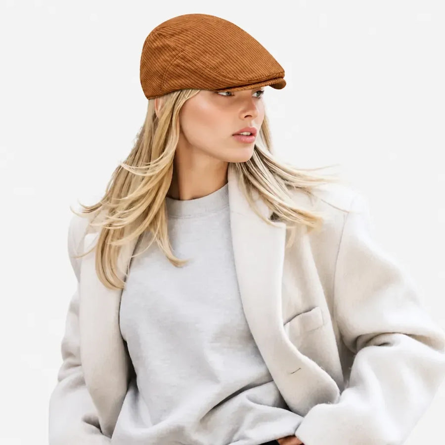 La boîte à chapeaux Casquette Irlandaise - Velours Cotele Grande Taille Ajustable
