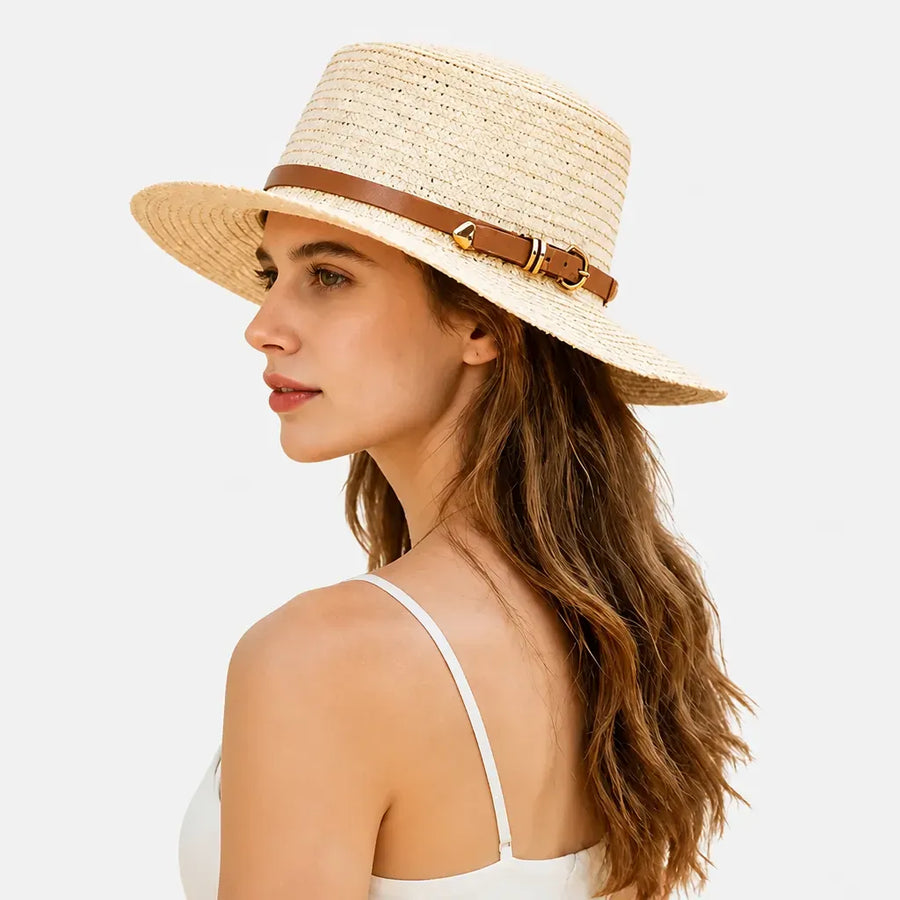La boîte à chapeaux Chapeau de Paille Plage Femme - Pliable Style Vacances