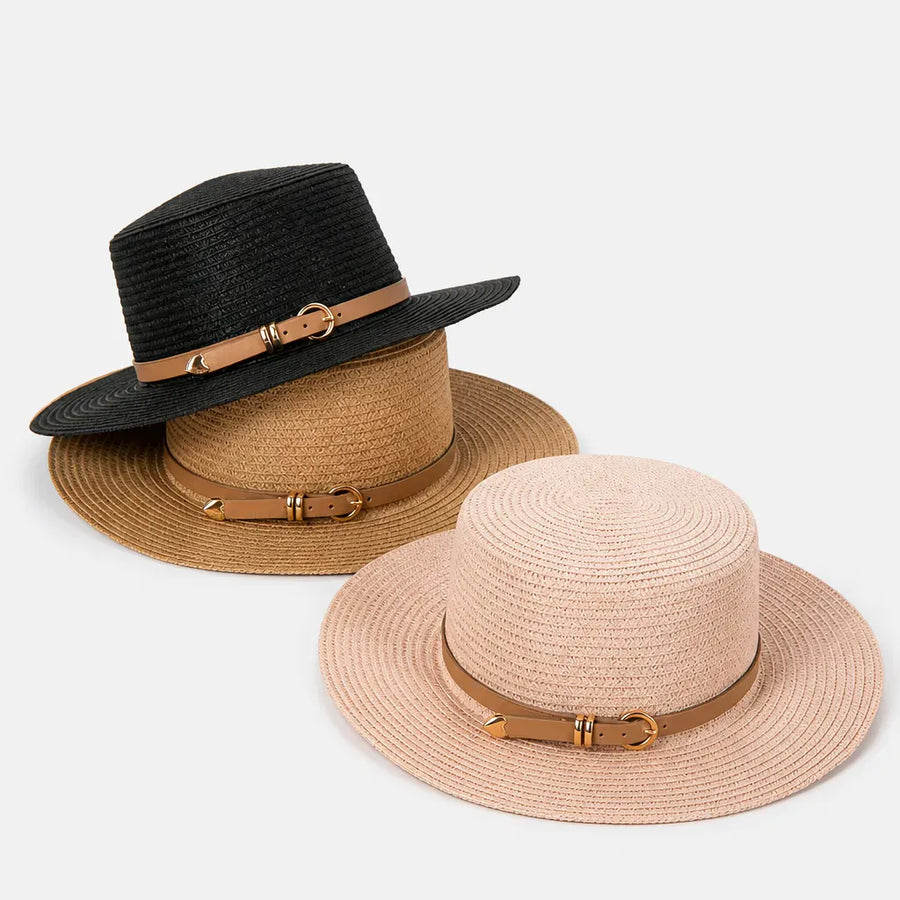 La boîte à chapeaux Chapeau de Paille Plage Femme - Pliable Style Vacances
