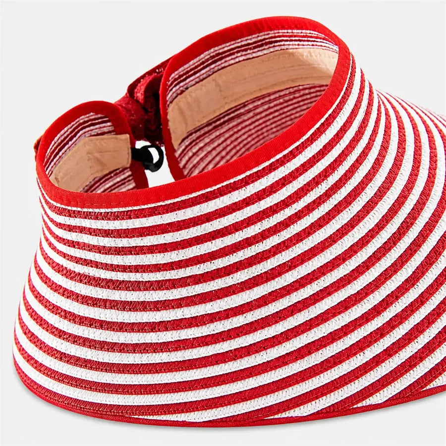 La boîte à chapeaux Chapeau Femme pour le Soleil - Paille Noeud Vacances