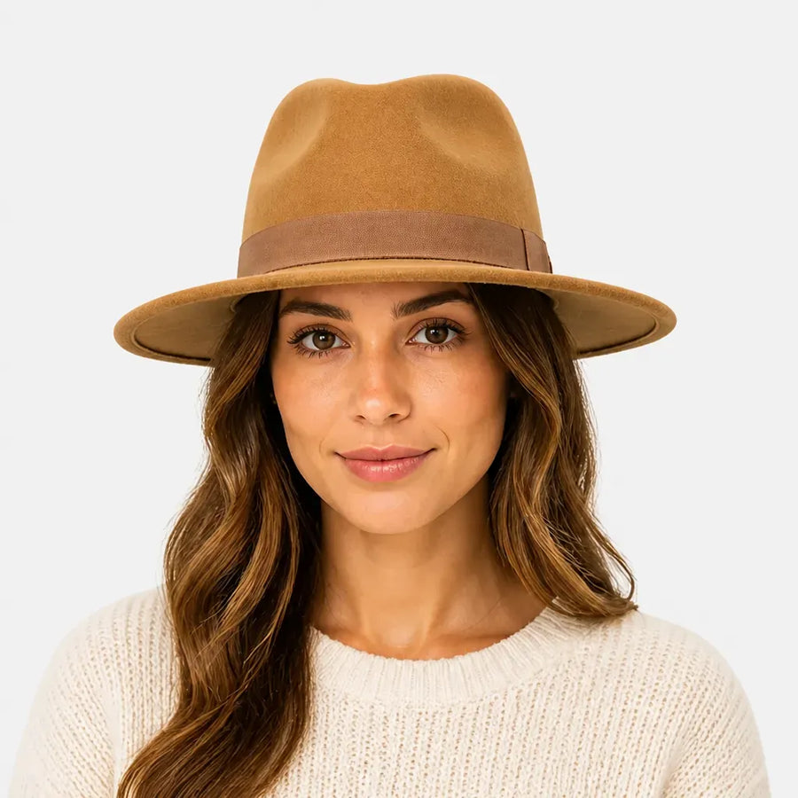 La boîte à chapeaux Chapeau Feutre pour Femme - Retro Elegant Mariage