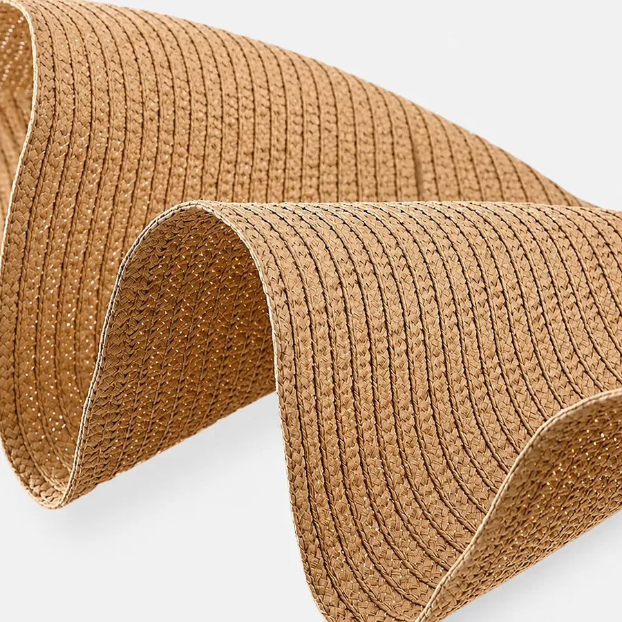 La boîte à chapeaux Chapeau Paille Pliable Femme - Grand Format 70cm pour Voyage