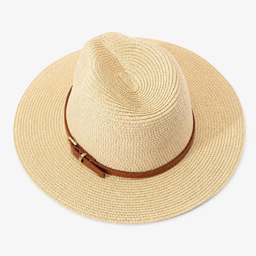 La boîte à chapeaux Chapeau Panama Femme - Paille Tissee pour Ete