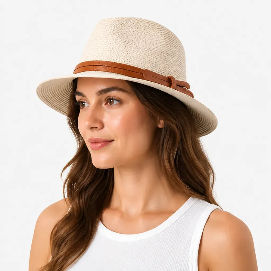 La boîte à chapeaux Chapeau Panama pour Homme - Paille 56-60cm Ete
