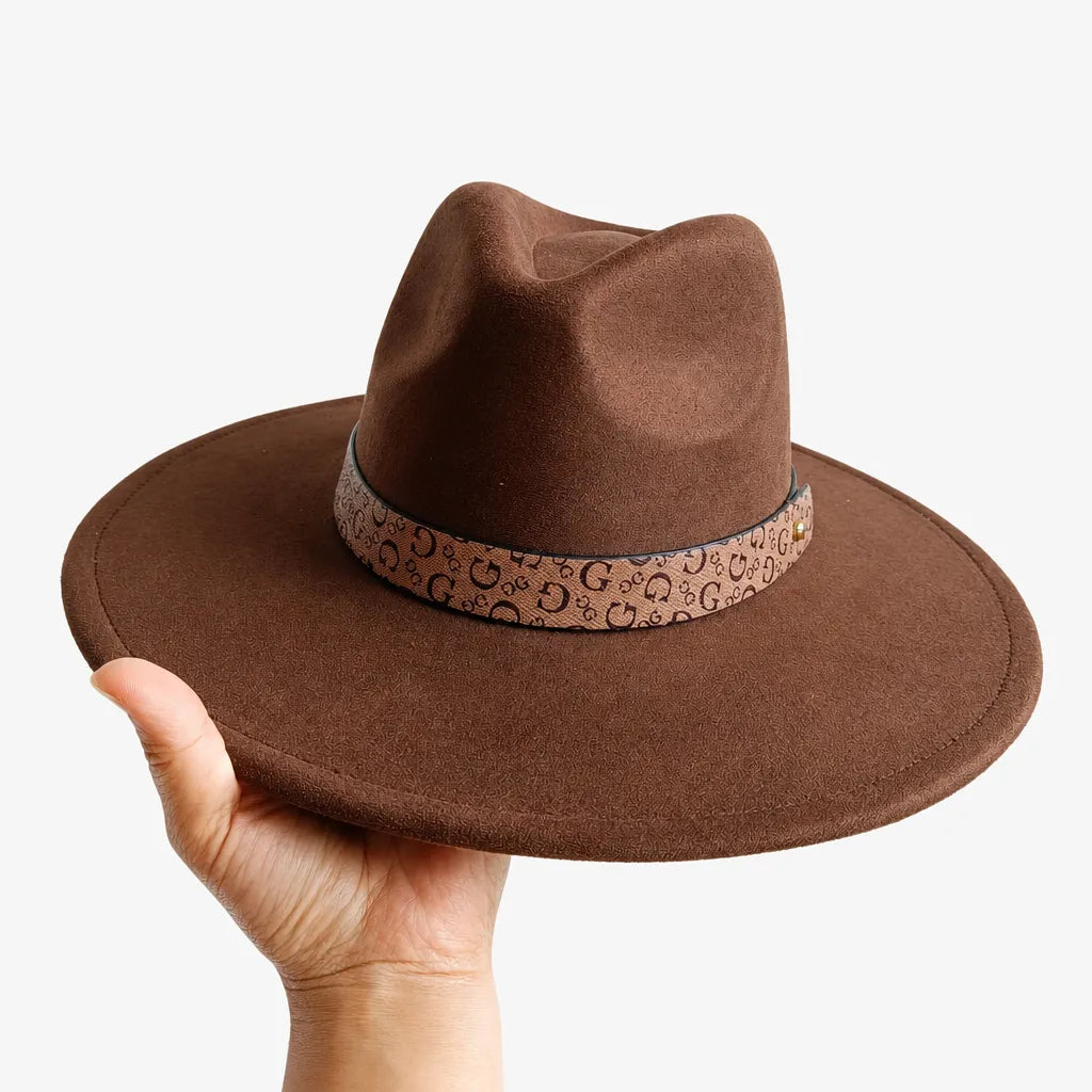 Chapeau en Daim - Sommet en Coeur, Style Jazz Vegan
