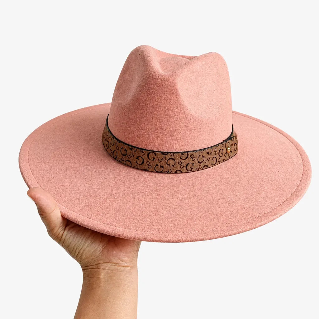 Chapeau en Daim - Sommet en Coeur, Style Jazz Vegan