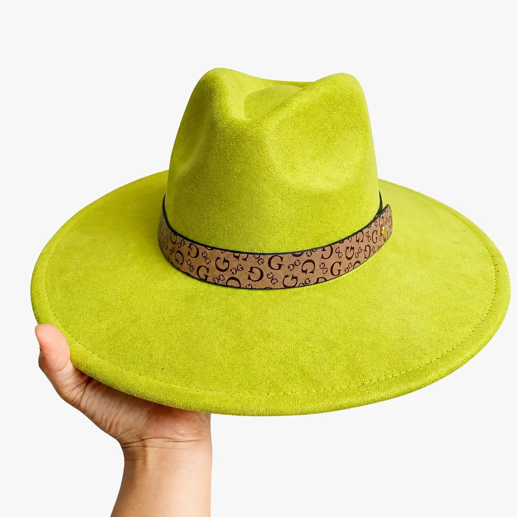 Chapeau en Daim - Sommet en Coeur, Style Jazz Vegan