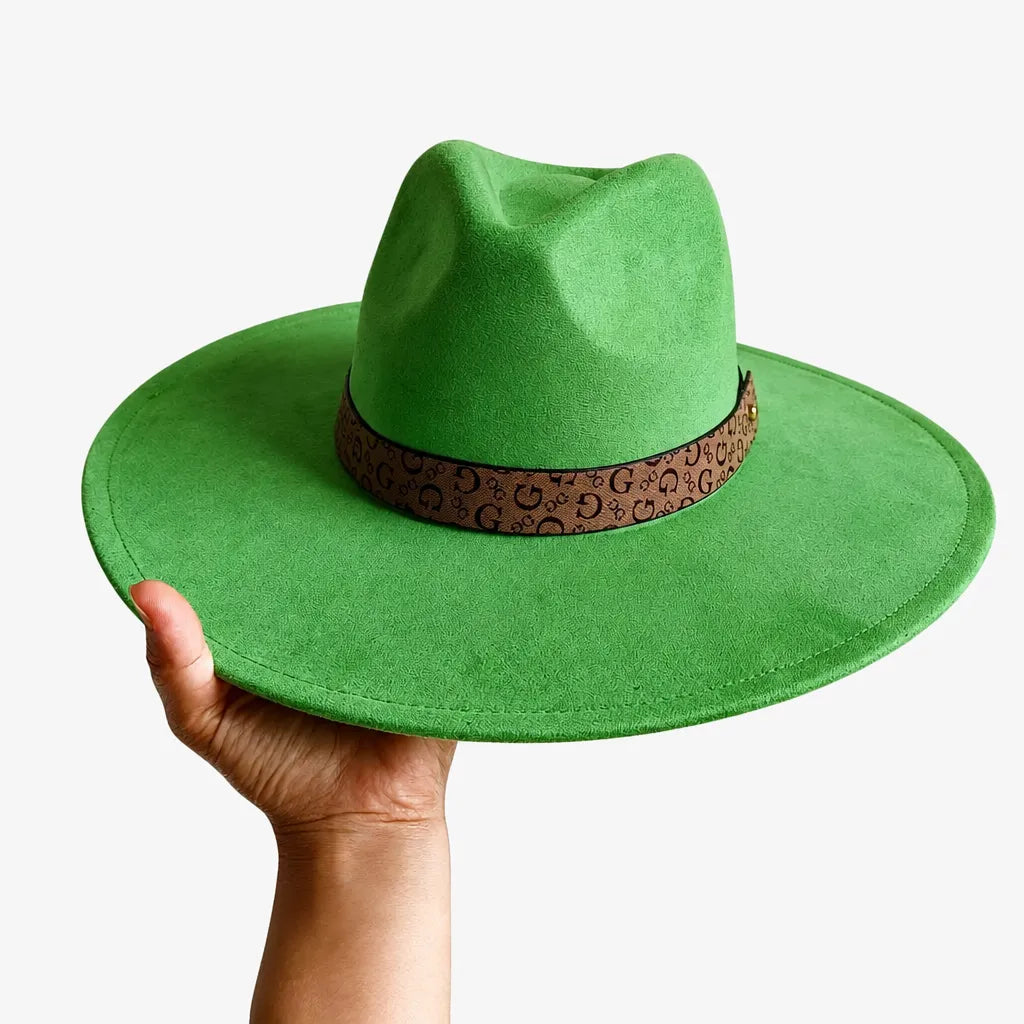 Chapeau en Daim - Sommet en Coeur, Style Jazz Vegan