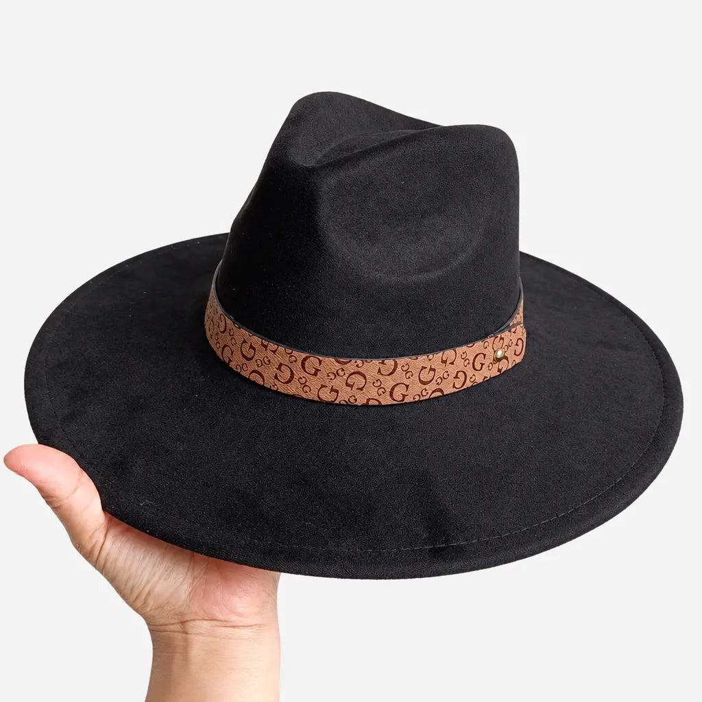 Chapeau en Daim - Sommet en Coeur, Style Jazz Vegan