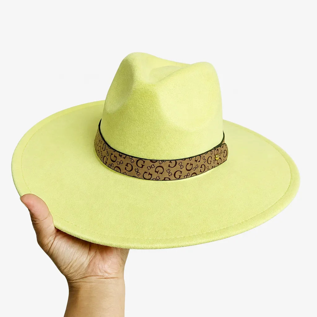 Chapeau en Daim - Sommet en Coeur, Style Jazz Vegan