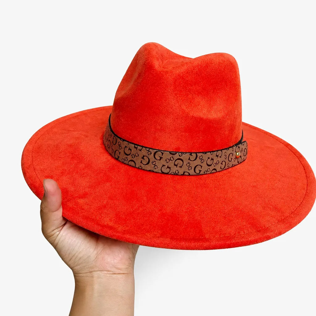 Chapeau en Daim - Sommet en Coeur, Style Jazz Vegan