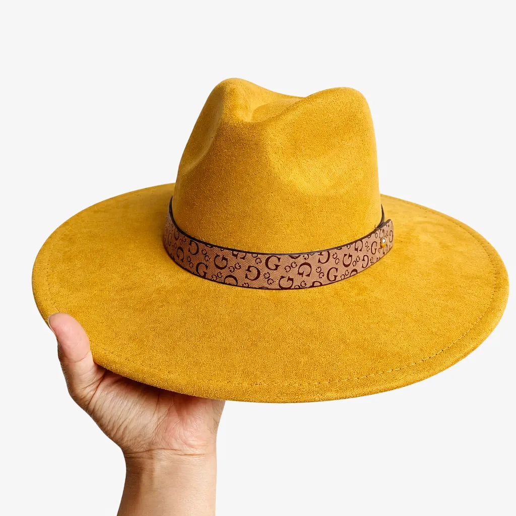 Chapeau en Daim - Sommet en Coeur, Style Jazz Vegan