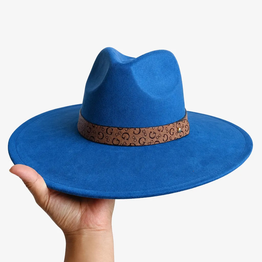 Chapeau en Daim - Sommet en Coeur, Style Jazz Vegan