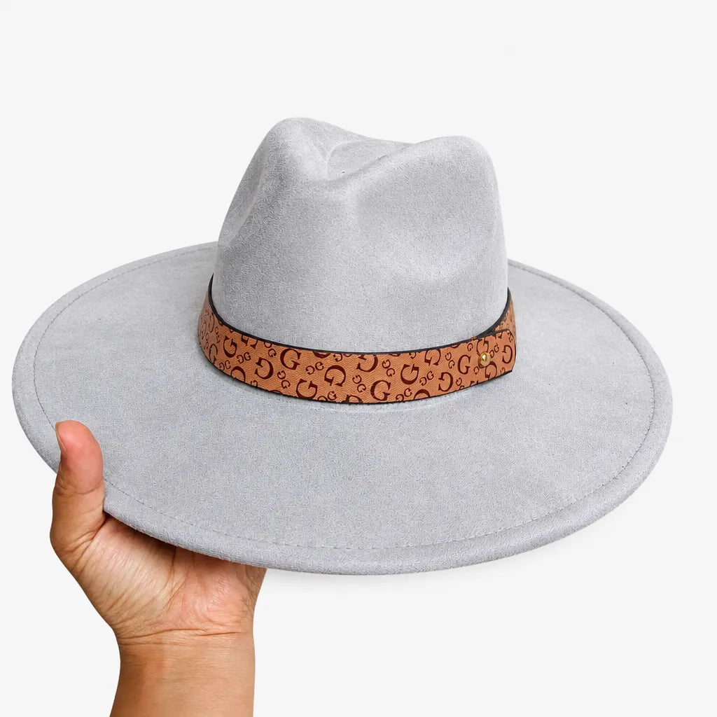 Chapeau en Daim - Sommet en Coeur, Style Jazz Vegan