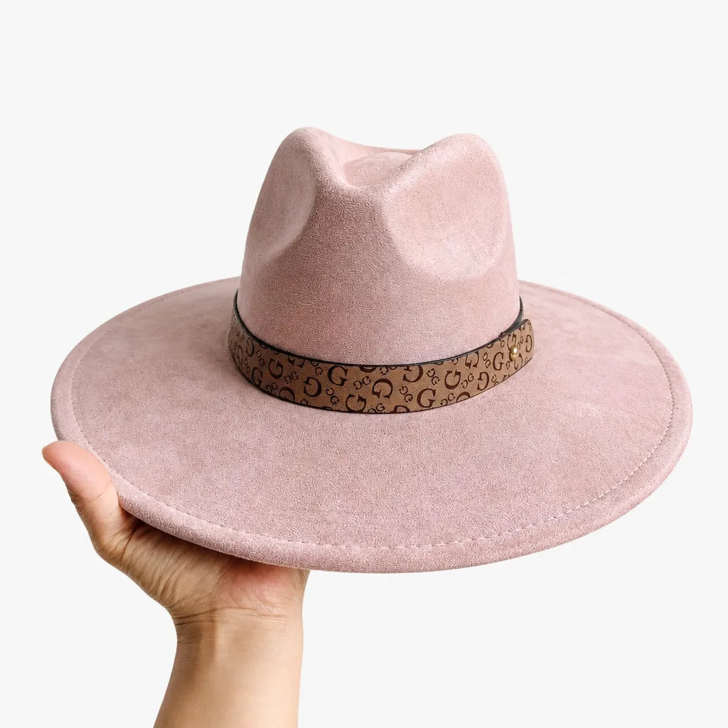 Chapeau en Daim - Sommet en Coeur, Style Jazz Vegan