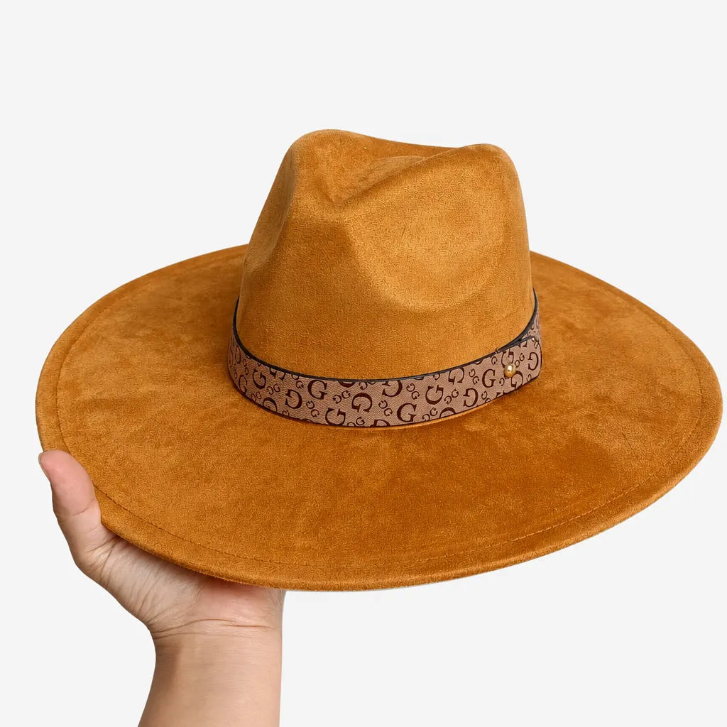 Chapeau en Daim - Sommet en Coeur, Style Jazz Vegan
