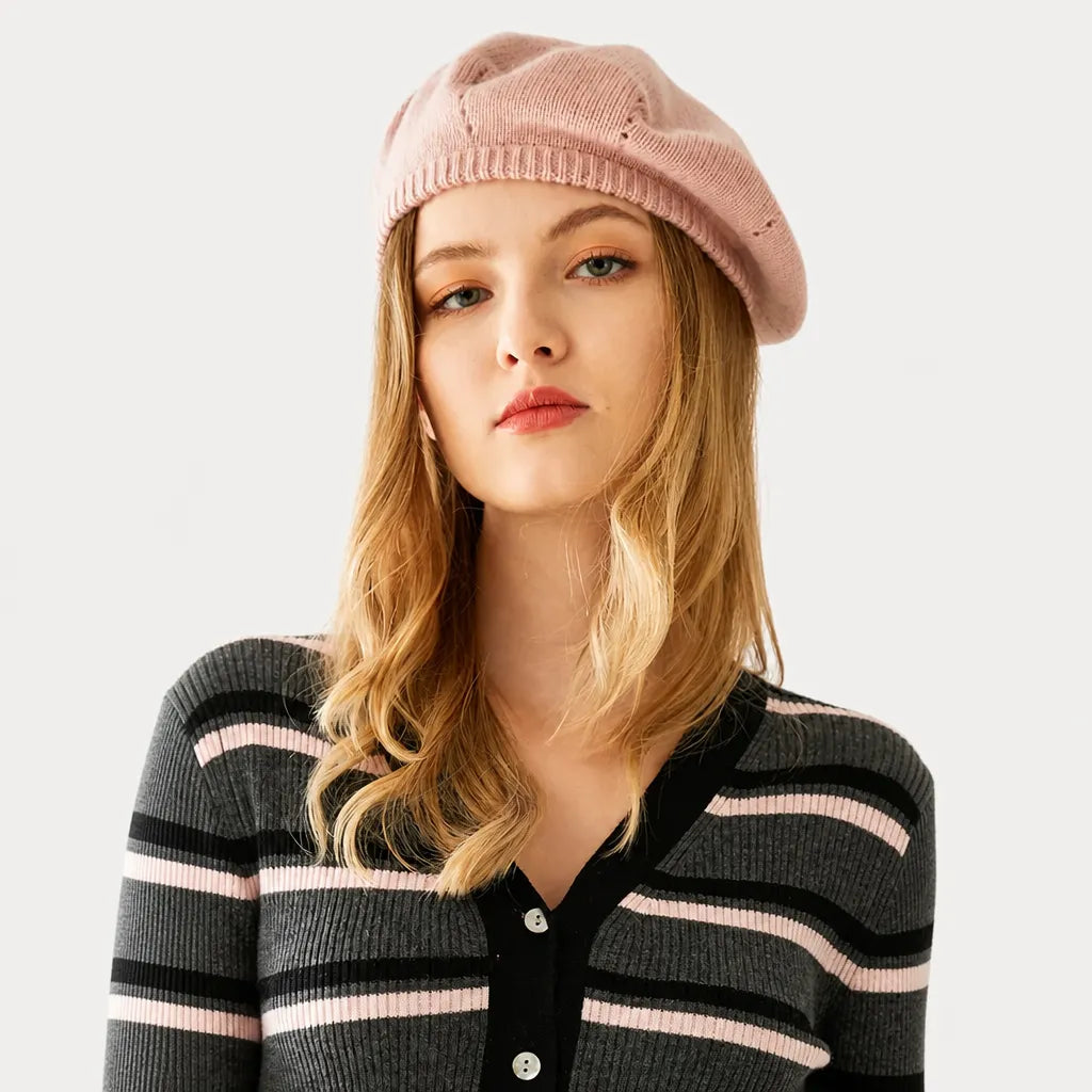 Bonnet Cachemire Femme - 100% Cachemire de Chevre en 5 Coloris