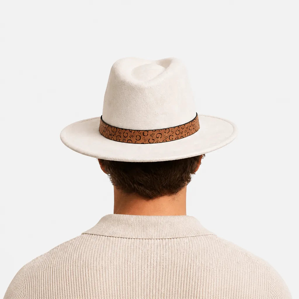 Chapeau en Daim - Sommet en Coeur, Style Jazz Vegan
