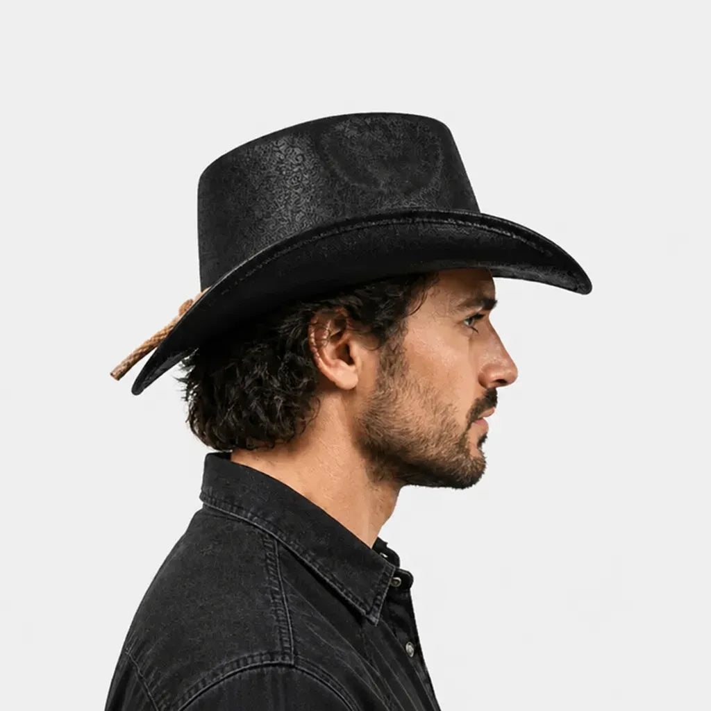 Chapeau Cowgirl - Bord Roule Vintage pour Voyage