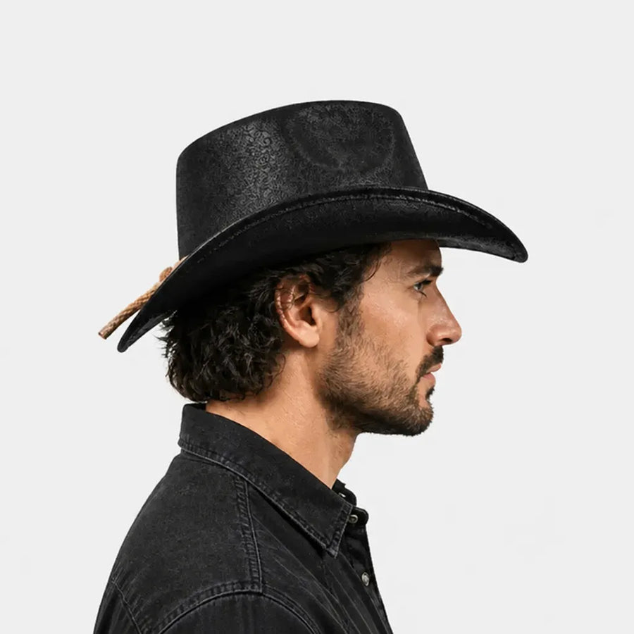 Chapeau Cowgirl - Bord Roule Vintage pour Voyage