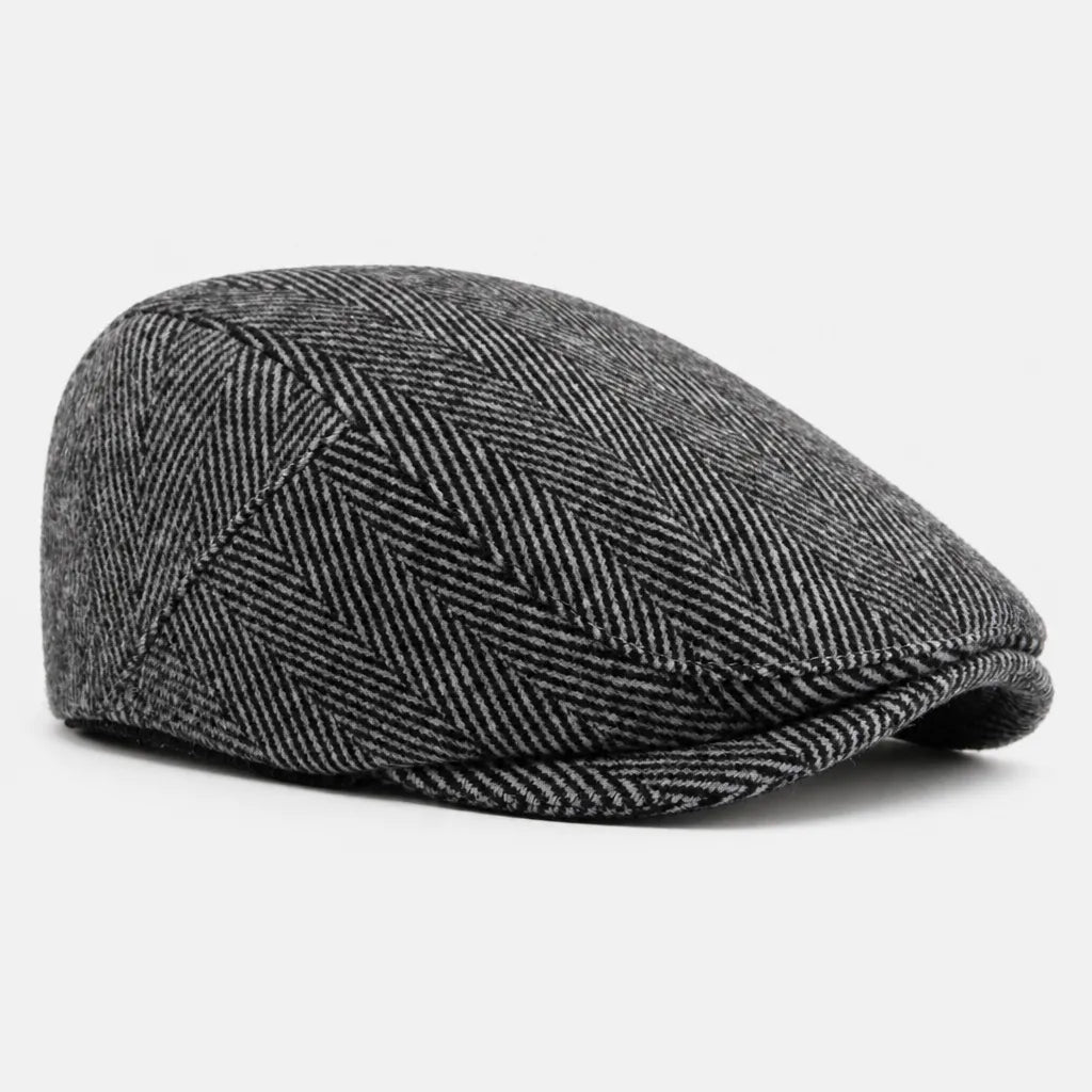 Beret Chevron - Grand Format Chaud pour Homme et Femme