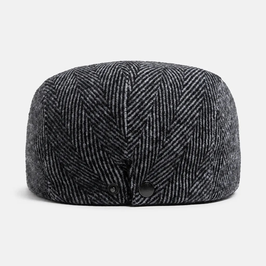 Beret Chevron - Grand Format Chaud pour Homme et Femme