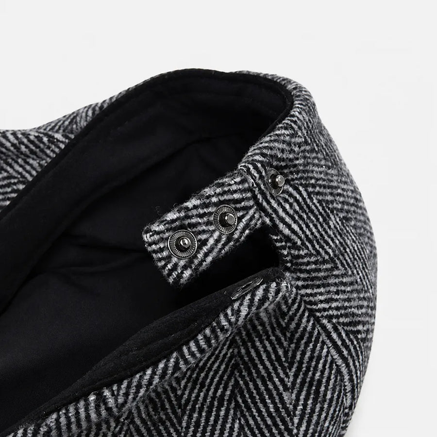 Beret Chevron - Grand Format Chaud pour Homme et Femme