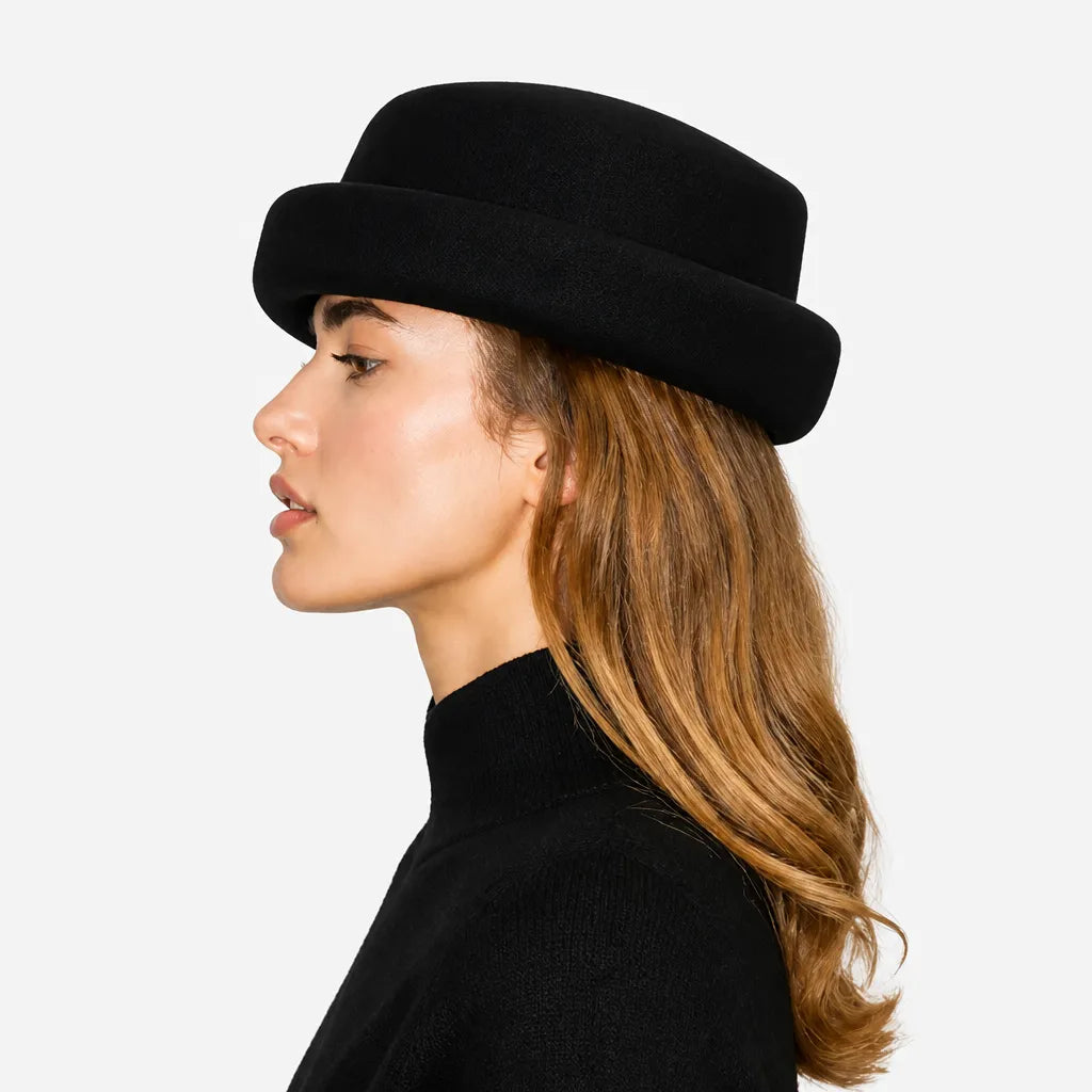 Chapeau Femme Mariage Chic - Laine Beret Fedora Elegant