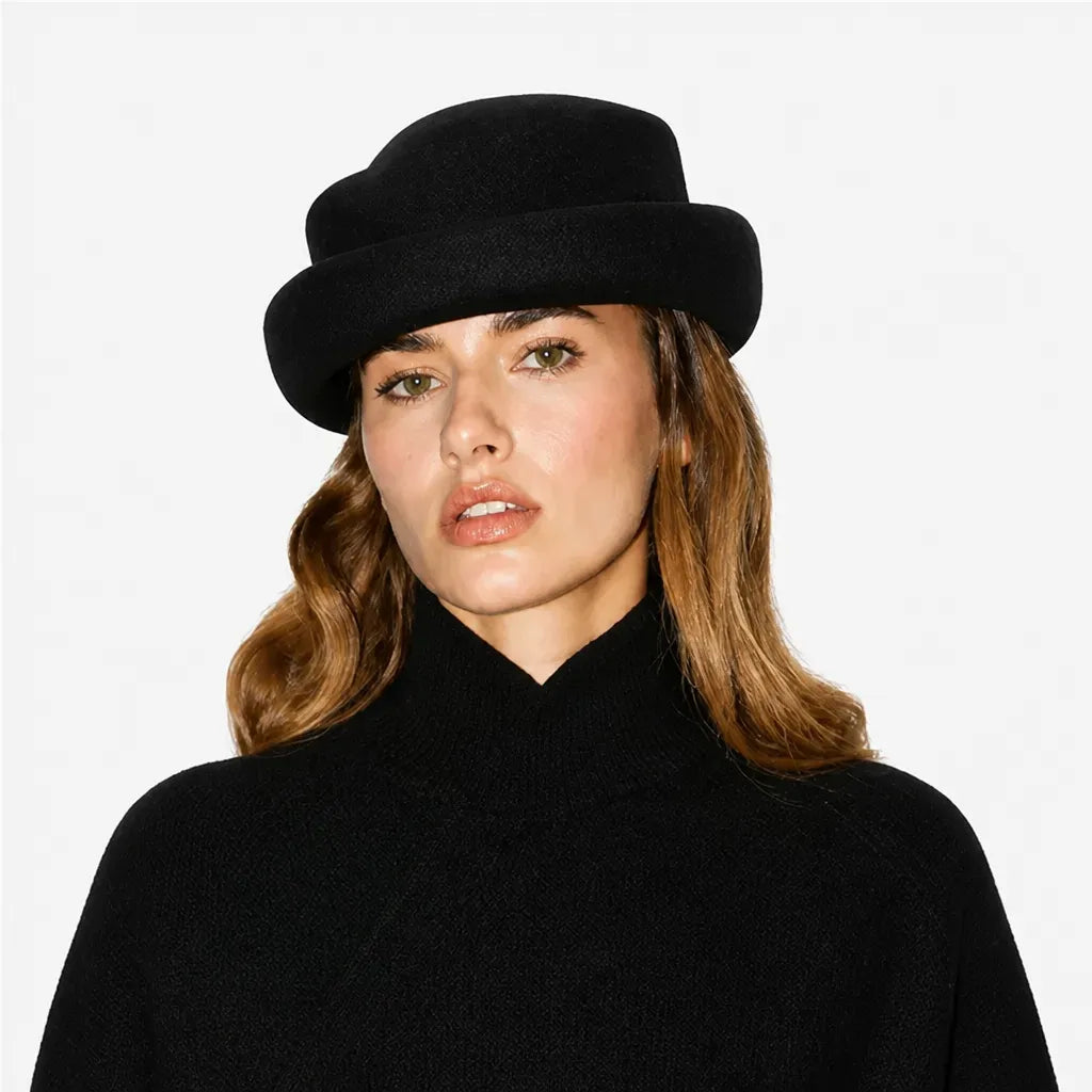 Chapeau Femme Mariage Chic - Laine Beret Fedora Elegant