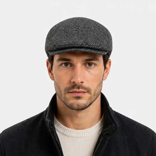 Beret Chevron - Grand Format Chaud pour Homme et Femme