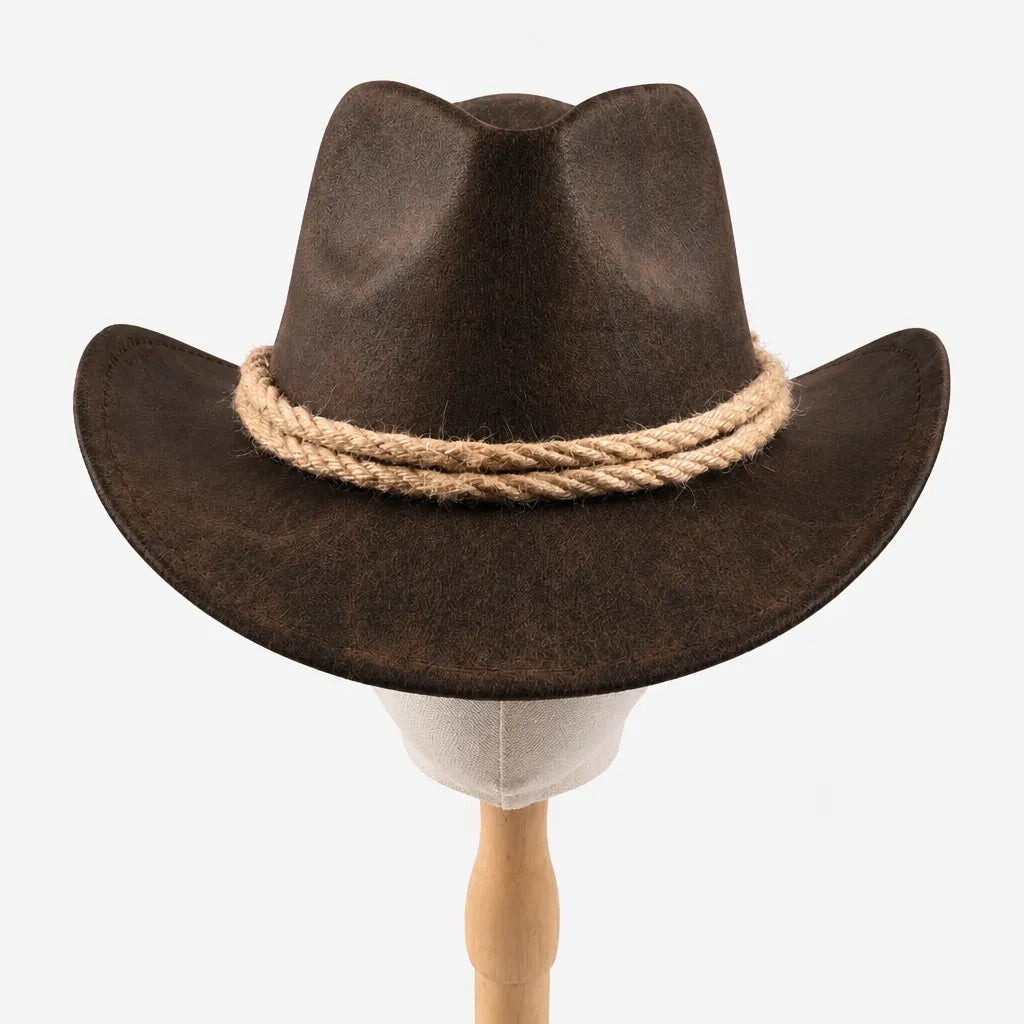 Chapeau Cowgirl - Bord Roule Vintage pour Voyage