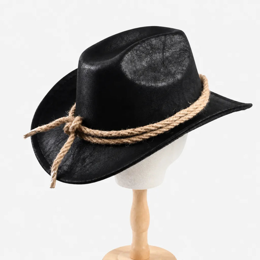 Chapeau Cowgirl - Bord Roule Vintage pour Voyage