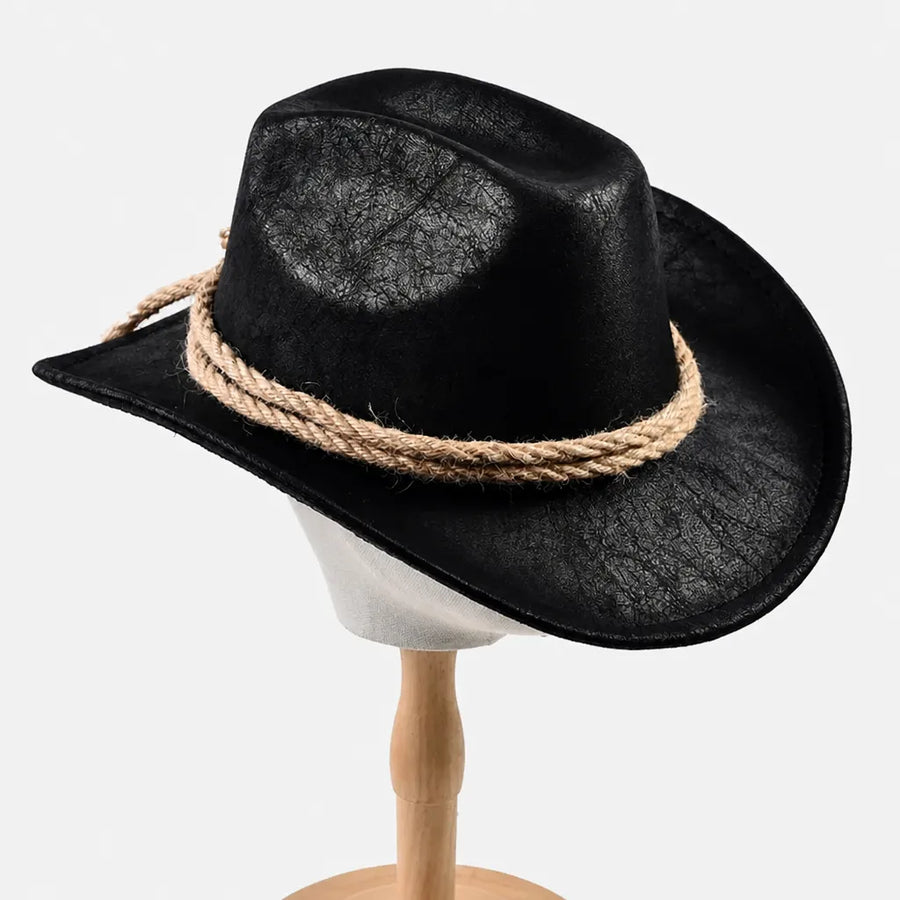 Chapeau Cowgirl - Bord Roule Vintage pour Voyage
