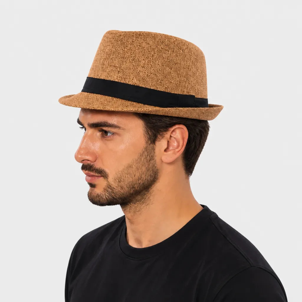 Chapeau Trilby Homme - Leger et Respirant Style Jazz Anglais