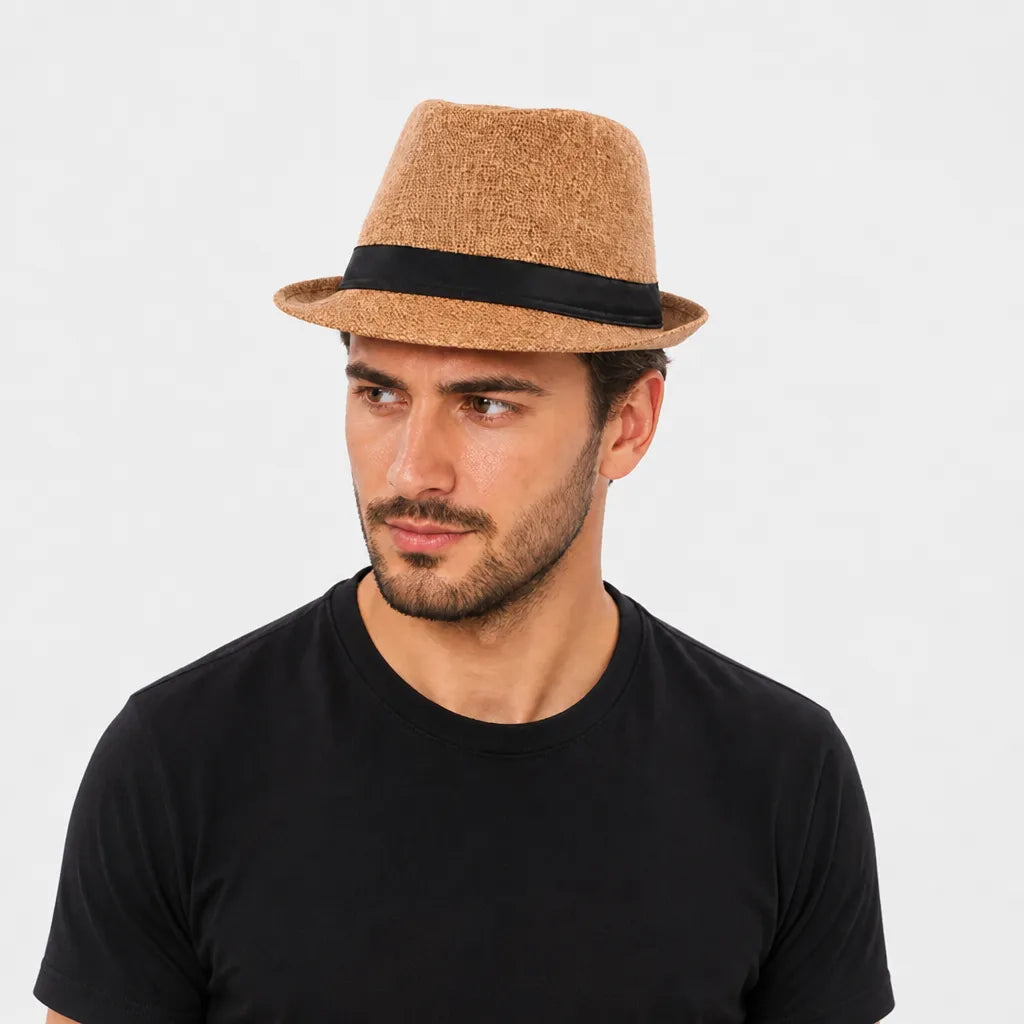Chapeau Trilby Homme - Leger et Respirant Style Jazz Anglais