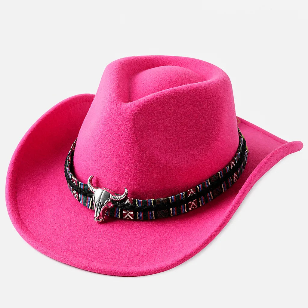 Chapeau Stetson Western - Feutre Large Bord Uni