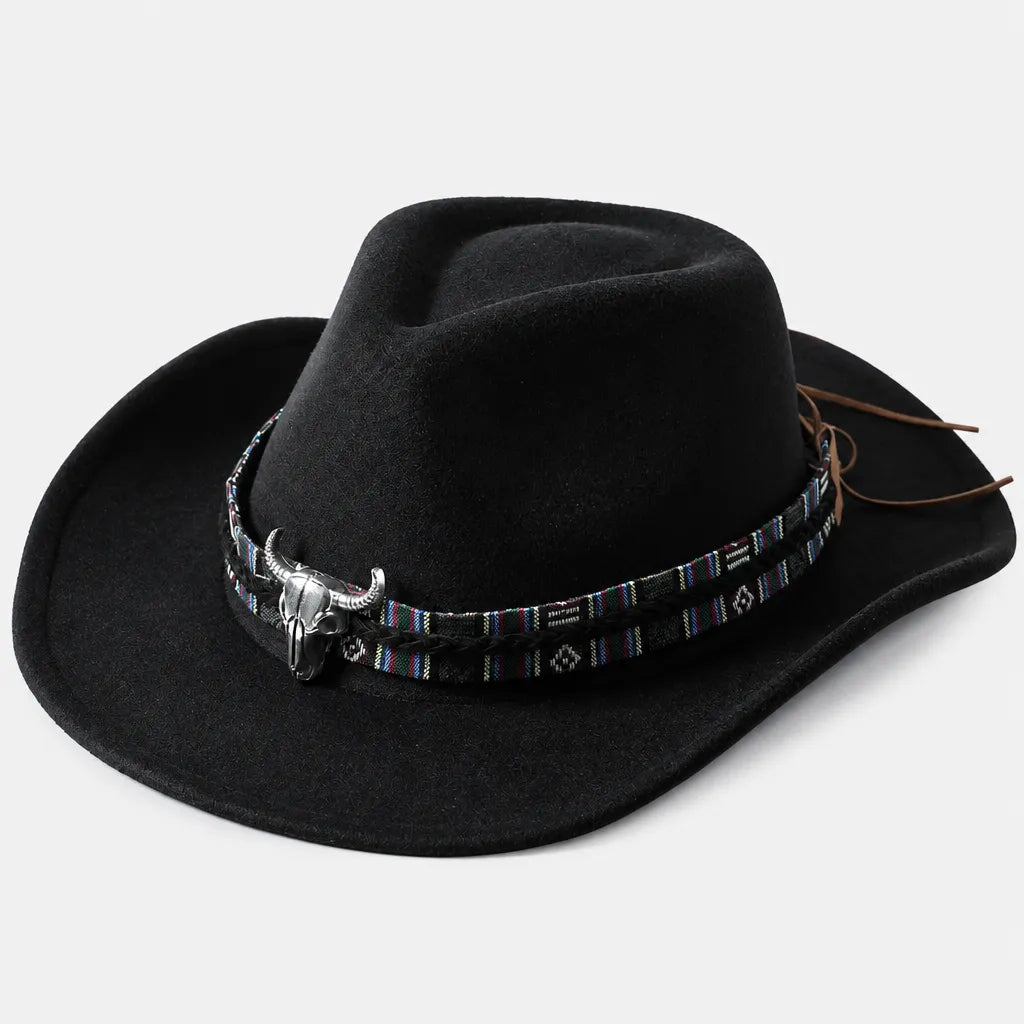 Chapeau Stetson Western - Feutre Large Bord Uni