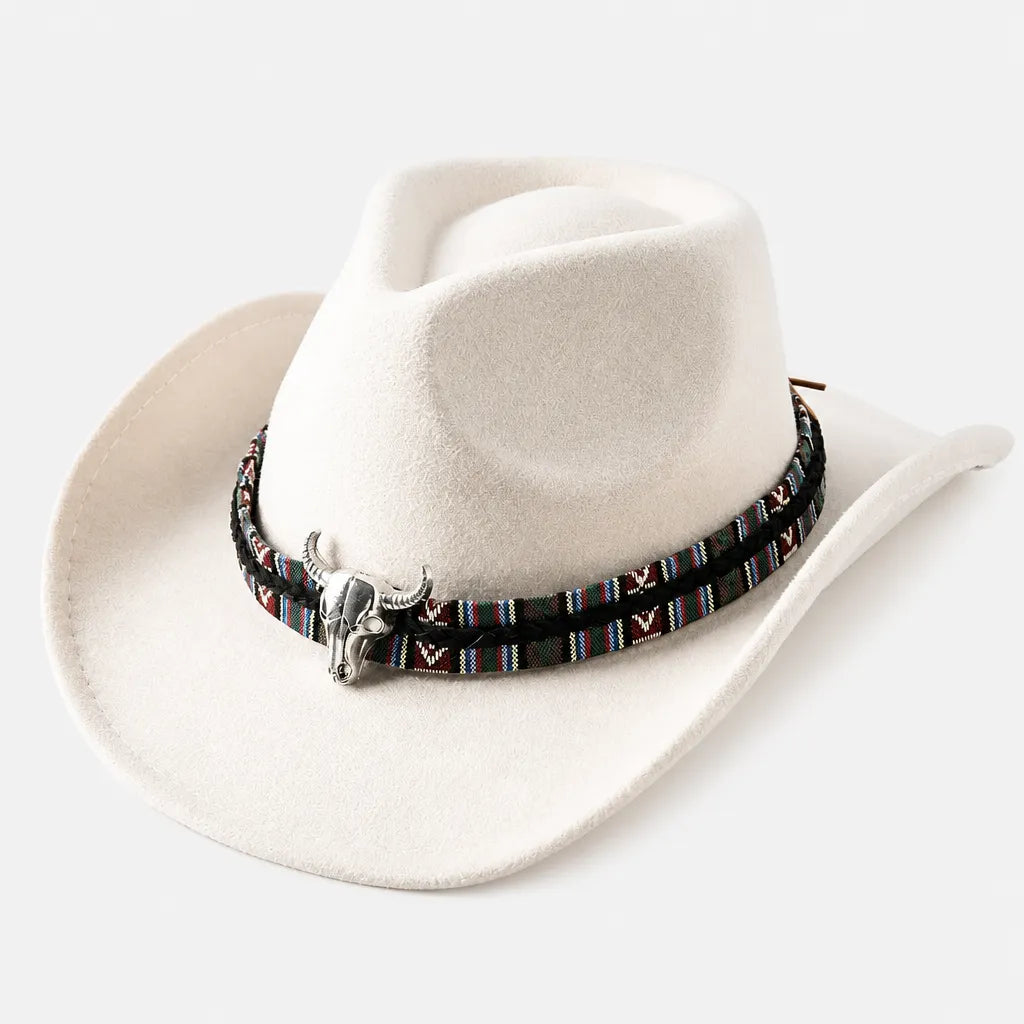 Chapeau Stetson Western - Feutre Large Bord Uni