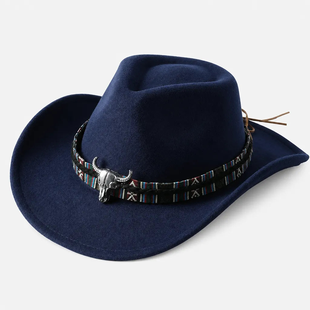 Chapeau Stetson Western - Feutre Large Bord Uni