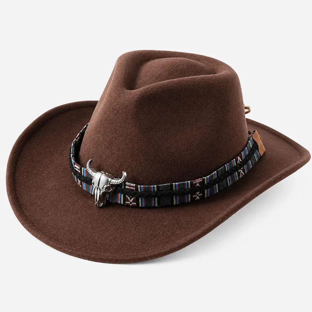Chapeau Stetson Western - Feutre Large Bord Uni