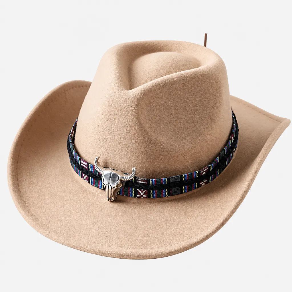 Chapeau Stetson Western - Feutre Large Bord Uni