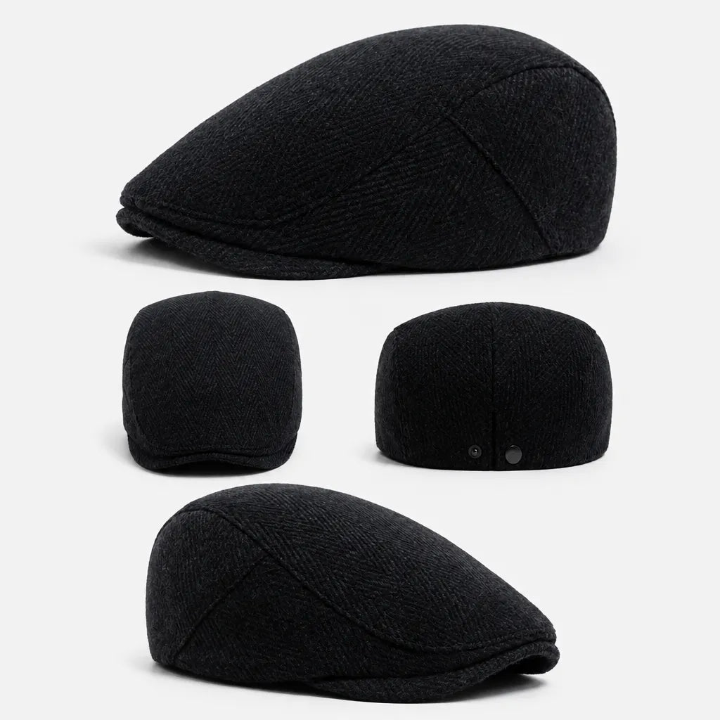 Beret Chevron - Grand Format Chaud pour Homme et Femme