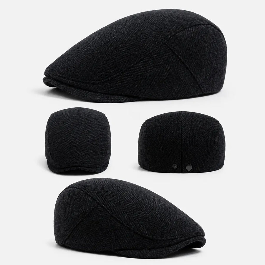 Beret Chevron - Grand Format Chaud pour Homme et Femme